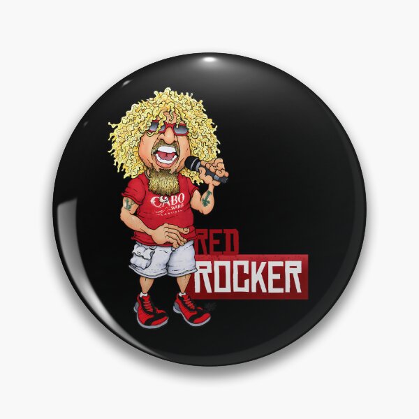 Item preview, Sammy Hagar Red Rocker Musician Caricature designed and sold by MAH NOOR ILYAS.