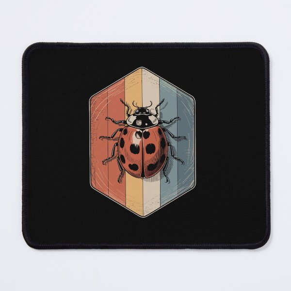 Item preview, Ladybug on Retro Stripes designed and sold by jkrphoto.
