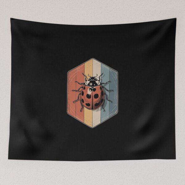 Item preview, Ladybug on Retro Stripes designed and sold by jkrphoto.