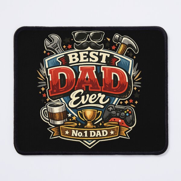 Item preview, Best Dad Ever Superhero Father's Day Gift Design | Hero Dad Graphic for T-Shirts, Mugs & Stickers designed and sold by MimiSabu.