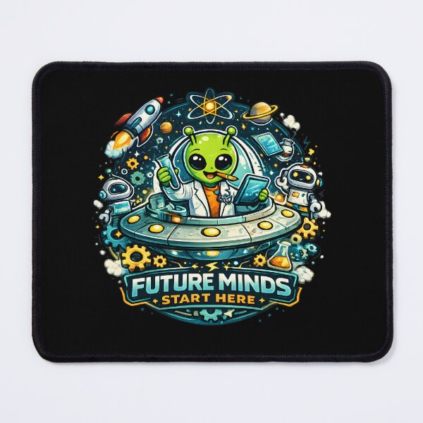 Item preview, Future Minds Start Here STEM Alien Teacher T-Shirt Design designed and sold by Style2Vie.