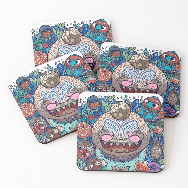 Item preview, Whimsical Tribal Monster Doodle Art Fantasy Creature Illustration designed and sold by Vvmd.