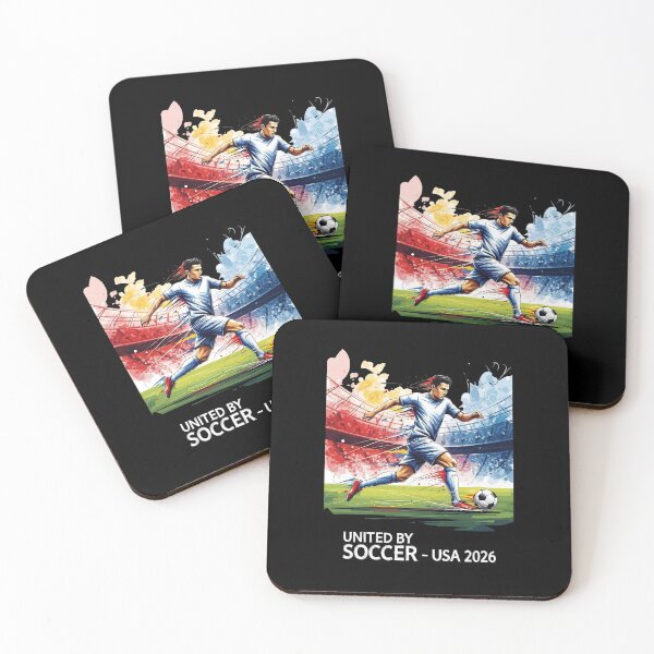 Item preview, Dynamic Soccer Player USA 2026 Sports Illustration designed and sold by UrbanPrts.