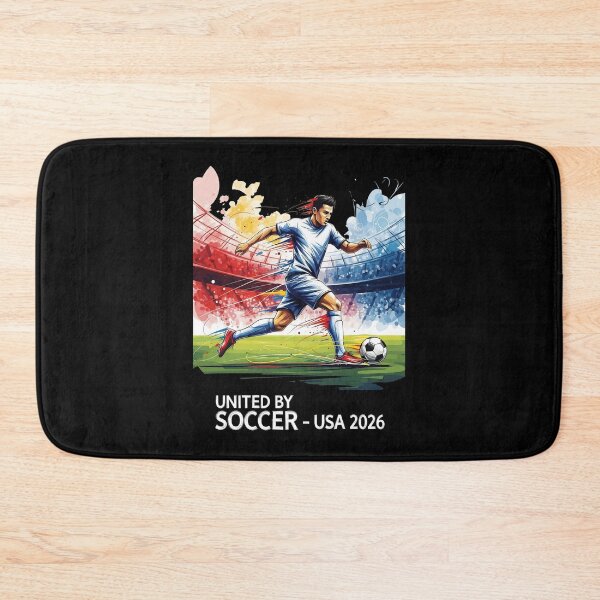 Item preview, Dynamic Soccer Player USA 2026 Sports Illustration designed and sold by UrbanPrts.