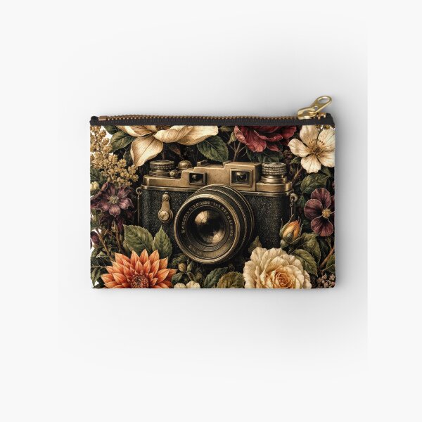 Item preview, Sticker - Decal - T-shirt: Floral Lens: Vintage Camera Bloom designed and sold by ForeverPrintsOK.