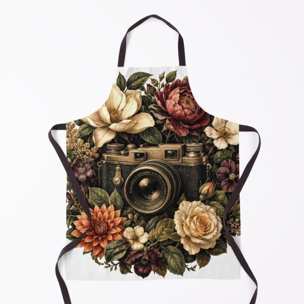 Item preview, Sticker - Decal - T-shirt: Floral Lens: Vintage Camera Bloom designed and sold by ForeverPrintsOK.