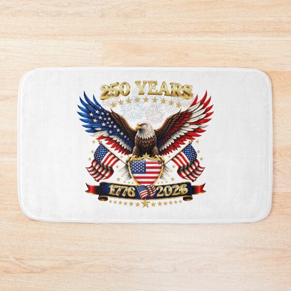 Item preview, 4TH OF JULY 250TH ANNIVERSARY  DESIGN 2 WHITE designed and sold by MARIASDESIGNSS.