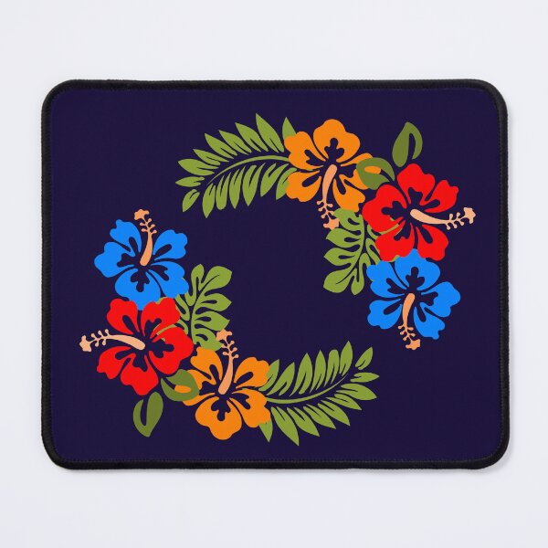 Item preview, Tropical Hibiscus Flowers Wreath Circle designed and sold by SolutionsArt.
