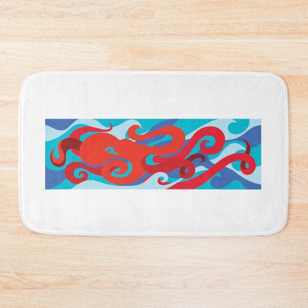 Item preview, Octopus Waves designed and sold by LeatherLilacs.