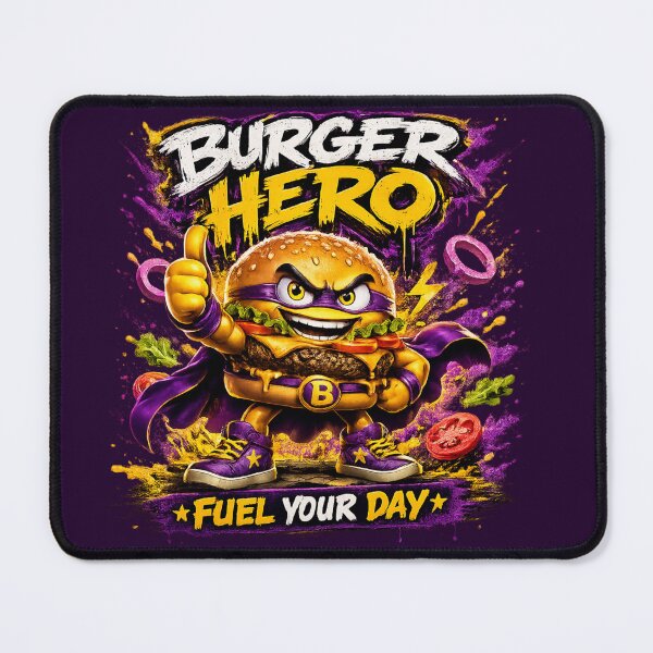 Item preview, Burger Hero – Fuel Your Day designed and sold by IZZO CREATIVE STUDIO.