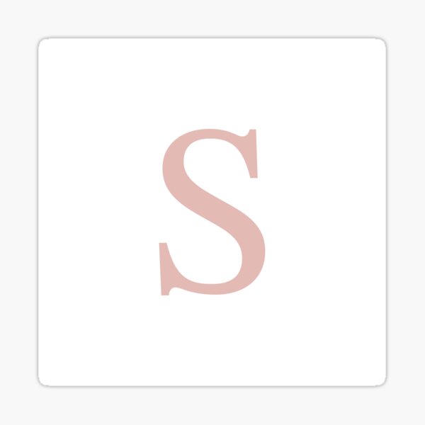 Artikel-Vorschau von Weiß Basic Rose Gold Monogramm S, designt und verkauft von rewstudio.