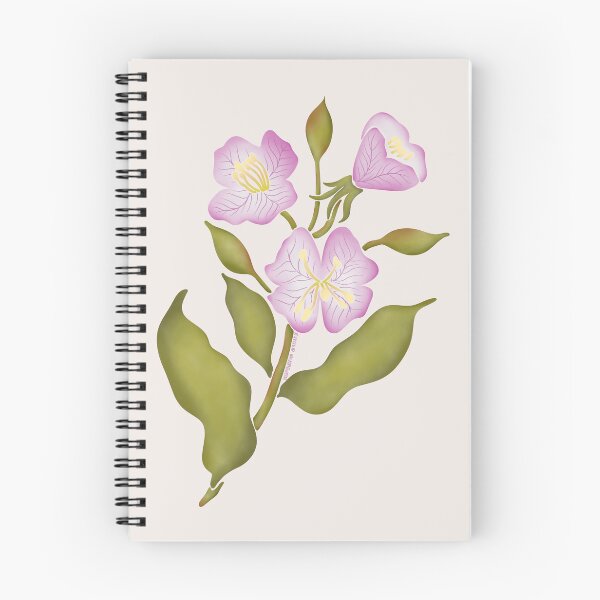 Item preview, Watercolor Pink Evening Primrose Flower- Texas Native Flower designed and sold by Marguerite Artistry.