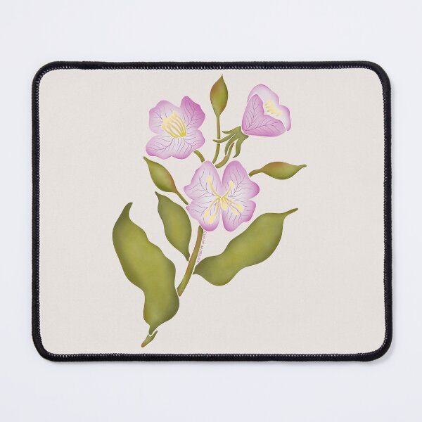 Item preview, Watercolor Pink Evening Primrose Flower- Texas Native Flower designed and sold by Marguerite Artistry.