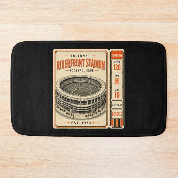 Item preview, Riverfront Stadium Vintage Ticket | Cincinnati Retro Football Stadium designed and sold by GhostDawgs.