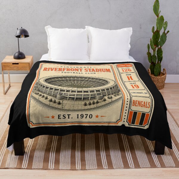 Item preview, Riverfront Stadium Vintage Ticket | Cincinnati Retro Football Stadium designed and sold by GhostDawgs.