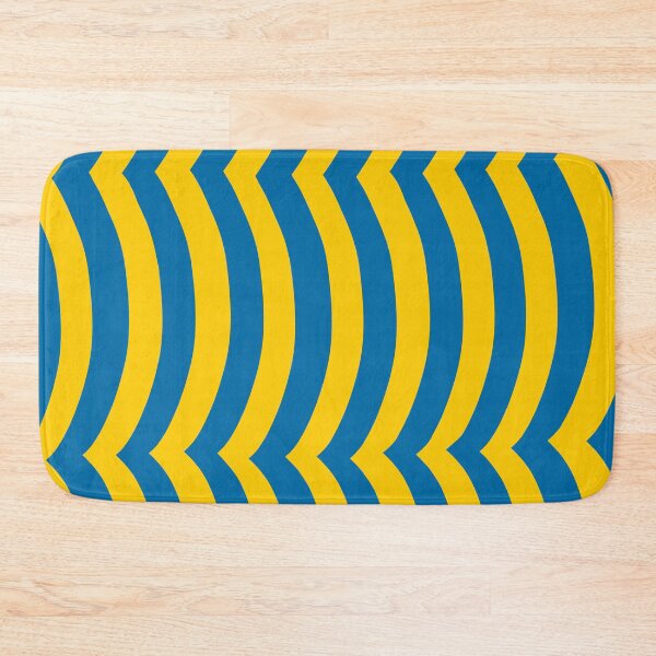 Item preview, Iconic Swedish Wavy Stripes in Blue and Yellow designed and sold by Deutschic.