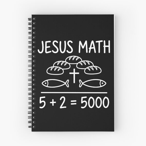 Item preview, Jesus Math 2 Fishes 5 Breads Feeds designed and sold by D4nnyBoiArt.