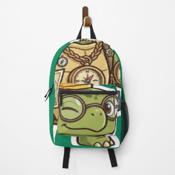 Item preview, Traveling Turtle Adventurer with Backpack and Map designed and sold by DailySparks.