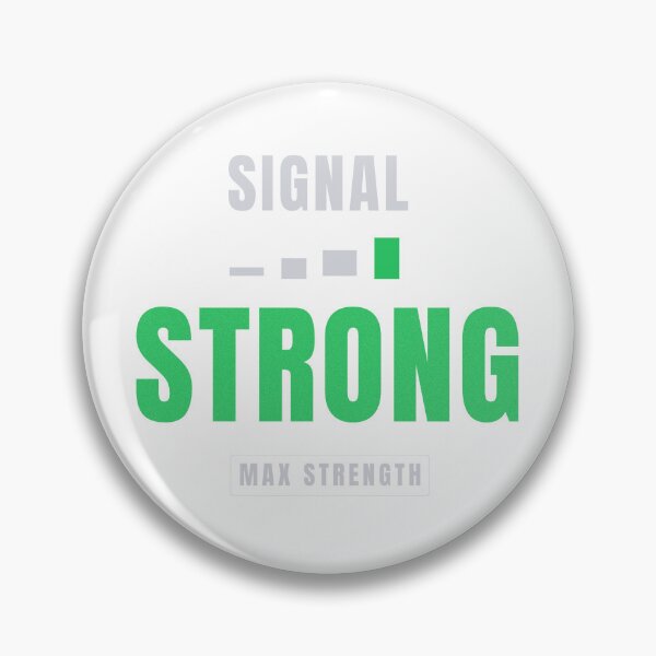 Item preview, Signal Strong | Premium Tech Typography Design designed and sold by HeartAndArtShop.