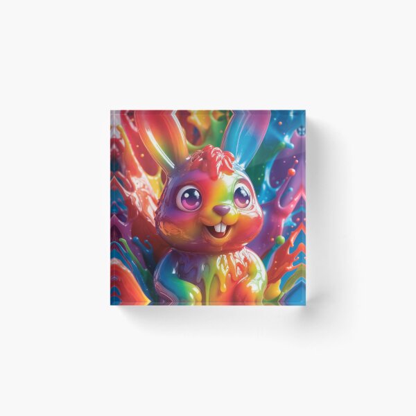 Item preview, Rainbow Groovy Gummy Bunny Hop designed and sold by GroovyGummy .