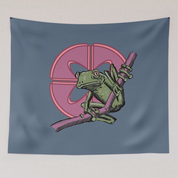 Item preview, Vintage Frog Graphic Art | Retro Hand Drawn Nature Illustration designed and sold by Half Mess.