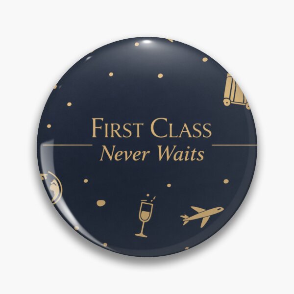 Item preview, Traveler Gift – First Class Never Waits Aviation Design designed and sold by Ve & Co.