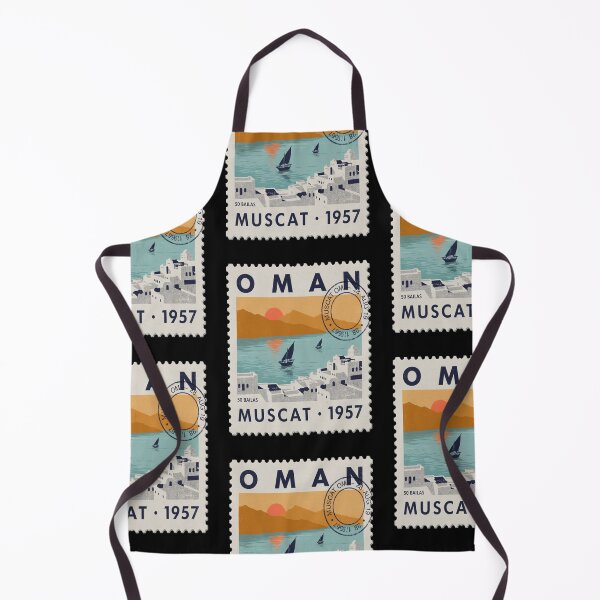 Item preview, Muscat Oman Coastal Postage Stamp Travel Sticker designed and sold by stickercuffs.