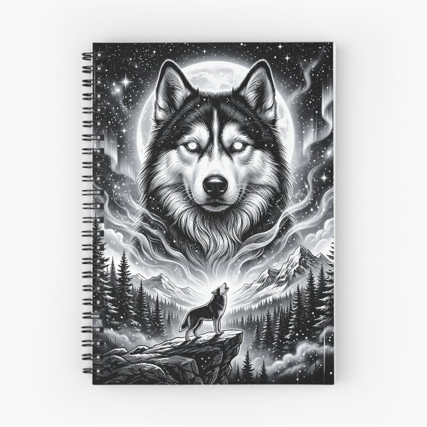 Item preview, Siberian Husky Howling To The Moon Vintage Funny Husky Dog designed and sold by YourArt7.