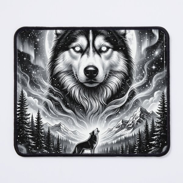 Item preview, Siberian Husky Howling To The Moon Vintage Funny Husky Dog designed and sold by YourArt7.