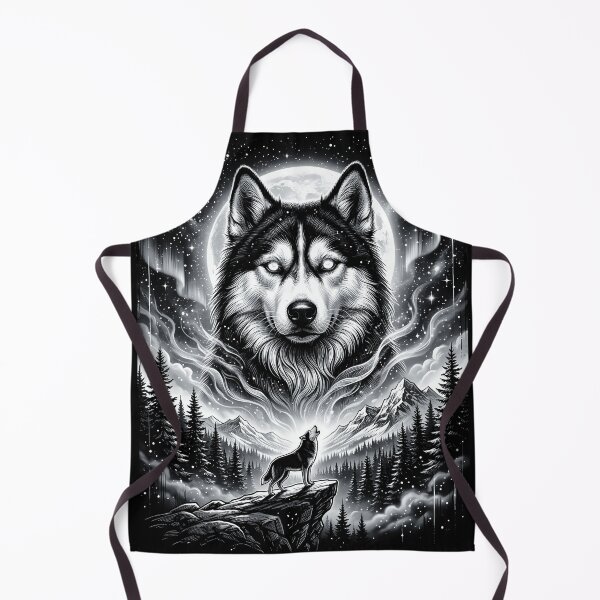 Item preview, Siberian Husky Howling To The Moon Vintage Funny Husky Dog designed and sold by YourArt7.