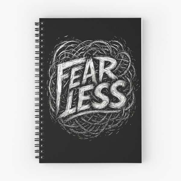 Item preview, Fearless Bold Scribble Typography Sketch Grunge T-Shirt designed and sold by weeomano.