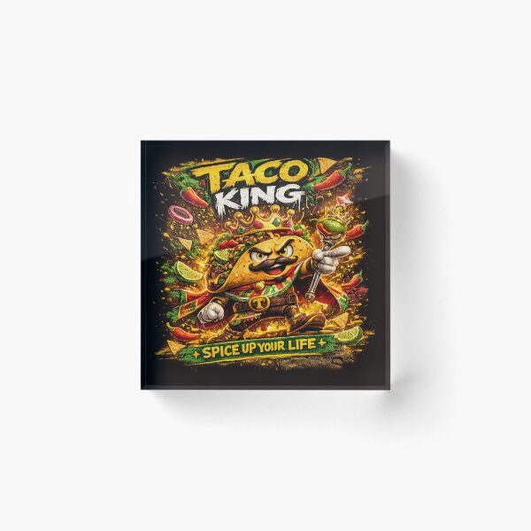 Item preview, Taco King – Spice Up Your Life  designed and sold by IZZO CREATIVE STUDIO.