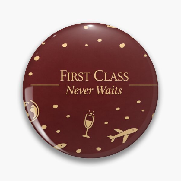 Item preview, Traveler Gift – First Class Never Waits Aviation Design designed and sold by Ve & Co.