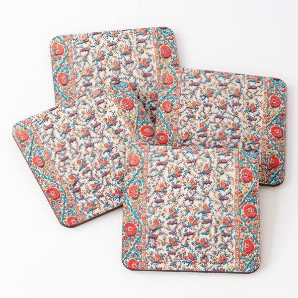 Item preview, Shakhrisyabz Suzani Uzbekistan Embroidery Print designed and sold by Vicky Brago-Mitchell®.