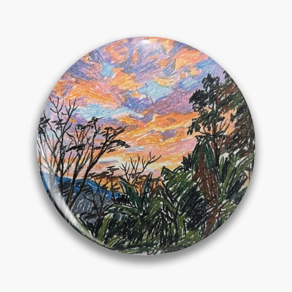 Item preview, Sky ablaze over the forest designed and sold by CristianCEB.