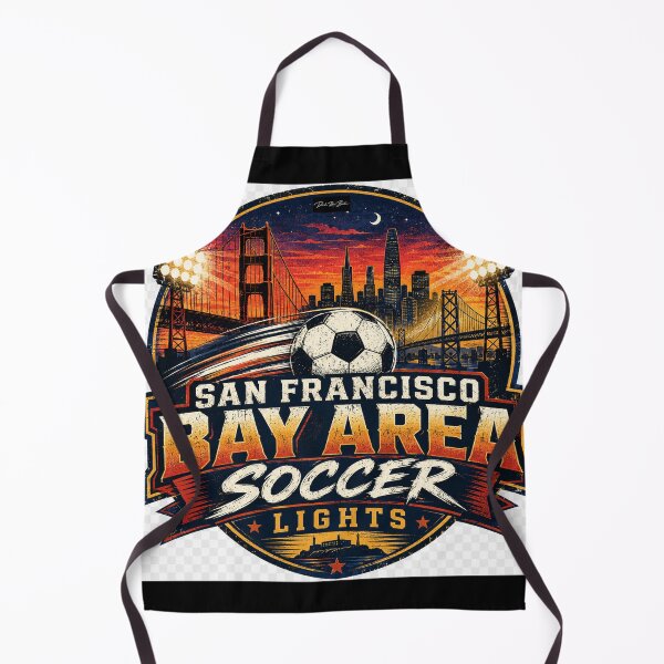 Item preview, San Francisco Bay Area Soccer Lights – Retro Match Day Design designed and sold by MySheetMusicArt.