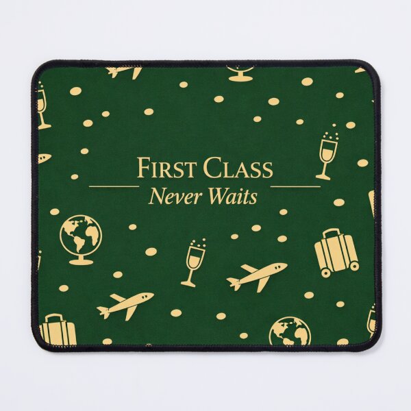 Item preview, Traveler Gift – First Class Never Waits Aviation Design designed and sold by Ve & Co.