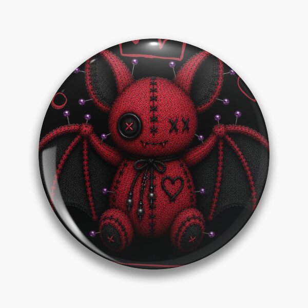 Item preview, Creepy Red Bat King Voodoo Doll – Gothic Creepy Cute   Black designed and sold by CaylaTay.