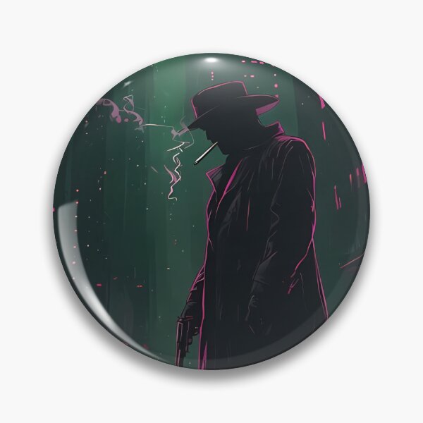 Item preview, 7 Sins - Cyberpunk Noir Detective Sci Fi Art designed and sold by Modern Nest Art.