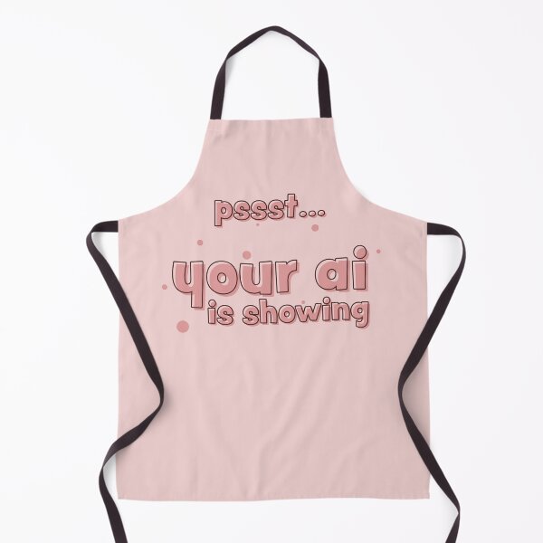 Item preview, Pssst Your AI is Showing - Support Human Artists designed and sold by walkaroundwear.