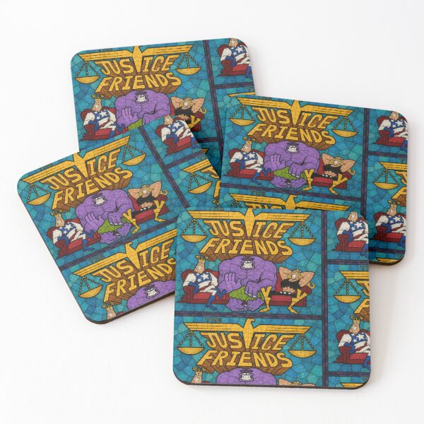 Item preview, Justice Friends Stained Glass  designed and sold by Half Brain Labs.