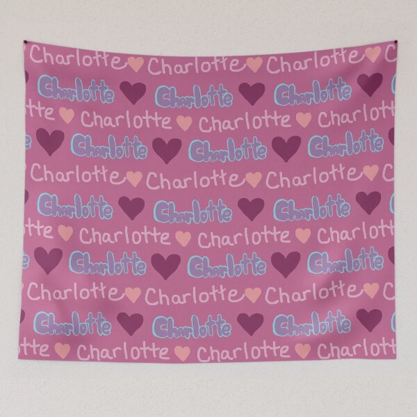 Item preview, Charlotte In Bubble Letters and Print designed and sold by RepeatCandy.
