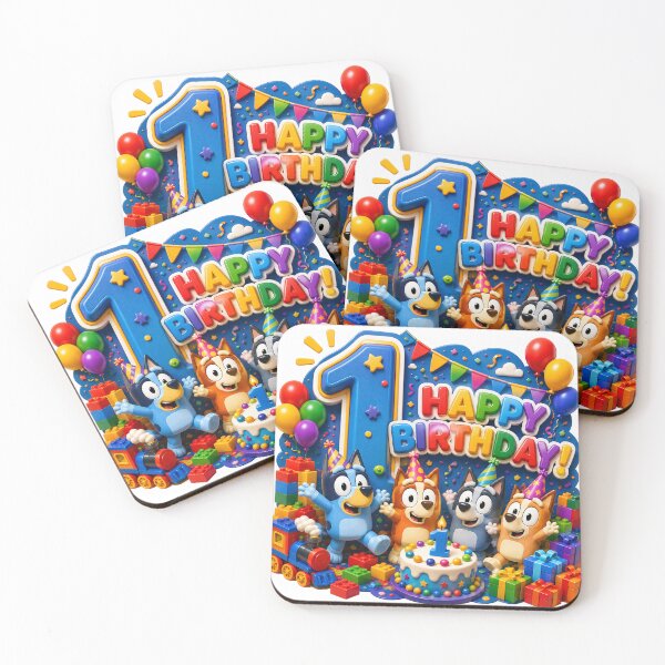 Item preview, Bluey's 1st Birthday designed and sold by NorthernDk_art .