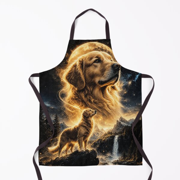 Item preview, Golden Retriever Howling To The Moon Vintage Funny Retriever Dog designed and sold by YourArt7.