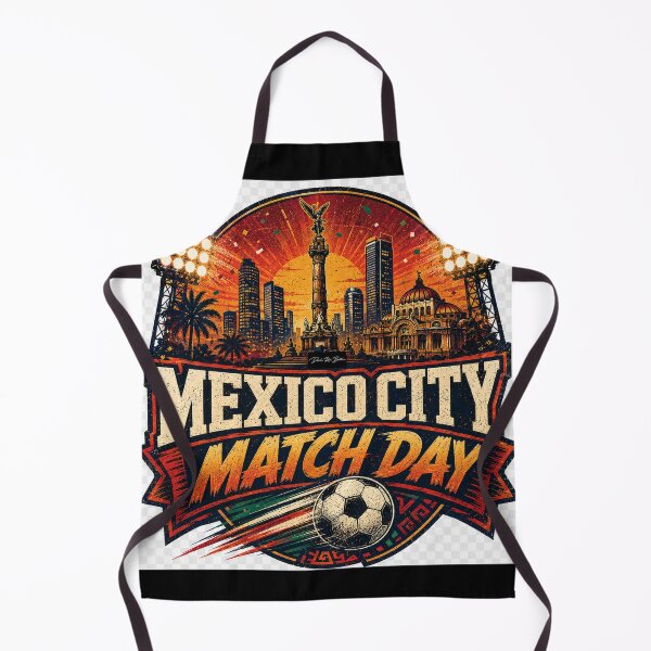 Item preview, Mexico City Match Day – Retro Soccer Fan Design designed and sold by MySheetMusicArt.