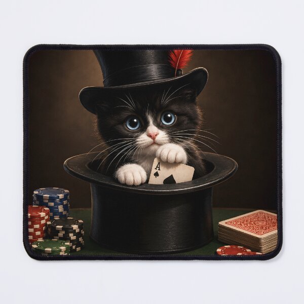 Item preview, Magic Cat Card Trick Magician designed and sold by MischiefPaws.
