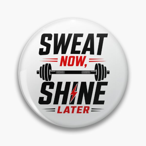 Item preview, Sweat Now Shine Later Gym Motivation Fitness Design designed and sold by Shadryx.