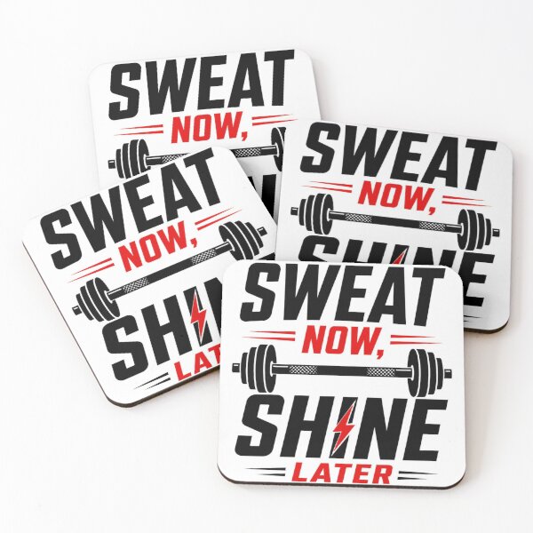 Item preview, Sweat Now Shine Later Gym Motivation Fitness Design designed and sold by Shadryx.