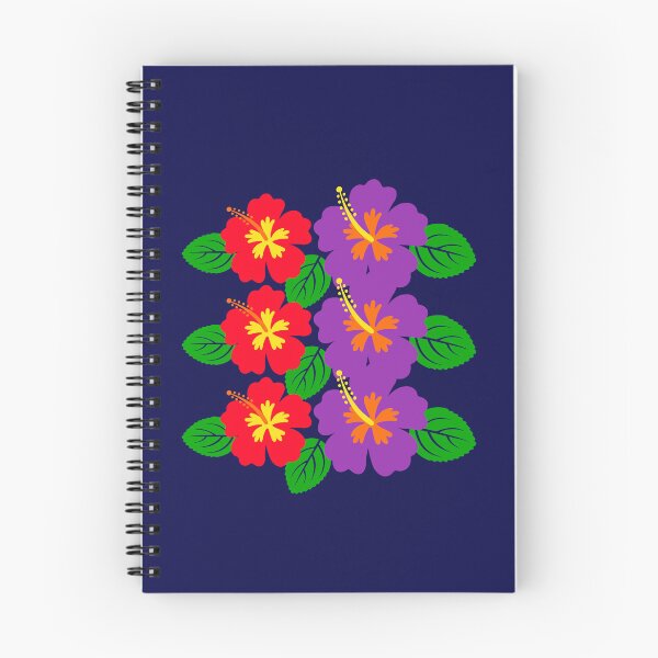 Item preview, Tropical Hibiscus Flowers Red and Purple Pattern designed and sold by SolutionsArt.