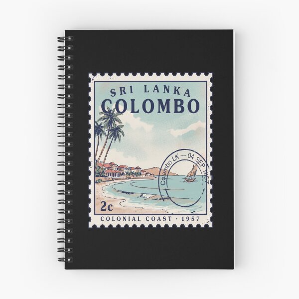 Item preview, Colombo Sri Lanka Coastal Postage Stamp Travel Sticker designed and sold by stickercuffs.